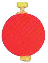 Comal - Round Wgtd Snap On Float - 1.5in Red 50bg - WSS150R-50