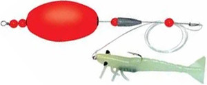 DOA - Deadly Combo Float Rig - Glo Shrimp/oval Float - 61305