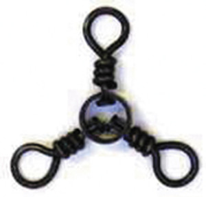 Eagle Claw - 3-way Swivel - Black Sz2 12pk - 01252-002