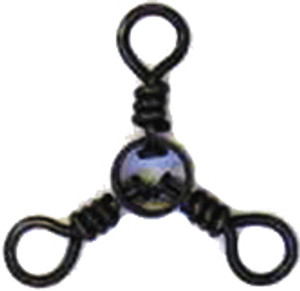 Eagle Claw - 3-way Swivel - Black Sz6 12pk - 01252-006