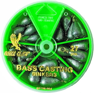 Eagle Claw - Sinker Assortment - Bass Casting 27pc - 02180H-004 Eagle Claw - Sinker Assortment - Bass Casting 27pc - 02180H-004