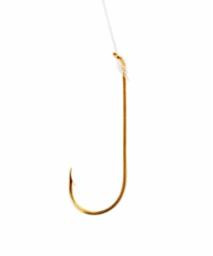 Eagle Claw - Snelled Aberdeen Hook - Gold L-wire Sz4 6pk - 121H-4