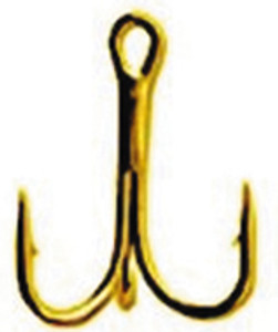 Eagle Claw - Treble Hook - Gold Sz6 5pk - 376AH-6