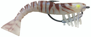 Vudu - Vudu Weedless Shrimp - 3.5in 1/8oz 2pk Brown - E-VSW35-18-02