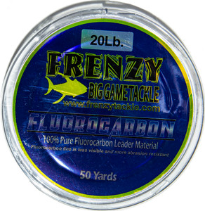 Frenzy Big Game - Fluorocarbon Leader - 50yd 20lb Clear - CL2050