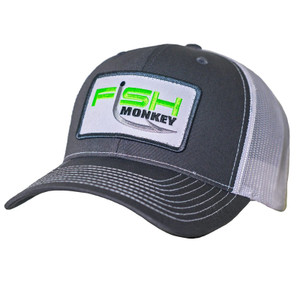 Fish Monkey - Mr Patch Meshback Cap - Osfm Charcoal/white - FM77-CHWH