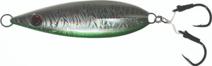 Frenzy Big Game - Angry Flutter Jig-rigged - 7oz W/2 Assist Green - TAFJ-G07