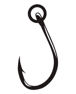 Gamakatsu - Live Bait Hook W/ring - Black 1/0 6pk - 18411R Gamakatsu - Live Bait Hook W/ring - Black 1/0 6pk - 18411R