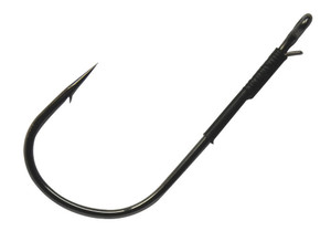 Gamakatsu - Super H-cover Worm Hook - Black W/wire 5/0 4pk - 310415
