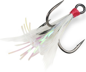 Gamakatsu - G-finesse Dressed Treble - Nano Sz2 White/tined 2pk - 417209-WT