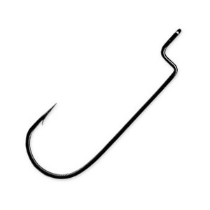 Gamakatsu - Offset Wide Worm Hook - Black 4/0 25pk - 54414-25