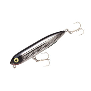 Heddon - Zara Spook Puppy - 3in 1/4oz Chrome/blk Bk - X9225NBL
