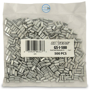HI-Seas - Grand Slam Alum Sleeve - 1mm 60-80# Mono 50pk - GS-I-50