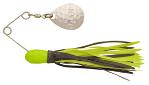 H & H - Double Willow Spinner - 3/8oz Chart-black/chart - IHHWLDS135-27