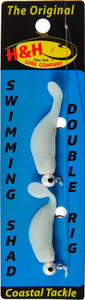H & H - Shad Double Rig - 1/4oz Glo/glo - ISSDR14-13
