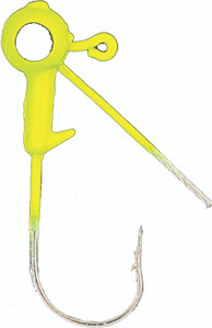 Head Hunter - Weedless Round Jig Head - 1/16oz 8pk Chartreuse - RHW16-04-8