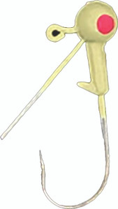 Head Hunter - Weedless Round Jig Head - 1/8oz 8pk White - RHW18-02-8