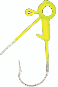 Head Hunter - Weedless Round Jig Head - 1/8oz 8pk Chartreuse - RHW18-04-8
