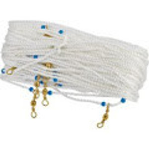 H & H - Nylon Trotline - 100ft W/25 Swivels-hooks - TL100-25 H & H - Nylon Trotline - 100ft W/25 Swivels-hooks - TL100-25