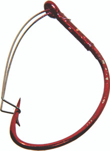 JENNY'S JIGS - Wacky Worm Hook - 2pk Red Unweighted - WWR