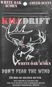 Kill Drift - Heated Scent Pads - White Oak Acorn 5pk -
