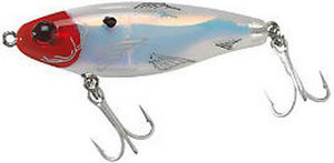 Mirrolure - Mirrodine Suspend Twitch - 2.5in 3/8oz Wht/red Hd - 17MR-11