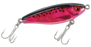 Mirrolure - Mirrodine Bg Susp Twitch - 2.5in 3/8oz Black/pink - 17MR-909SBG