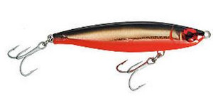 Mirrolure - Catch 2000 Suspend Twtch - 3.5in 1/2oz Blk/org/gld - 20MR-808