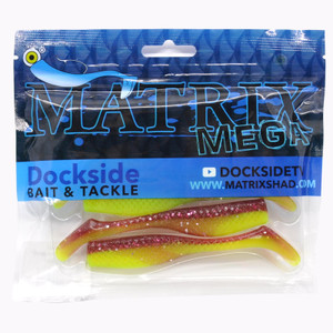 Matrix - Mega Shad - 2.25in 6pk Tiger Bait - 4MM6-07