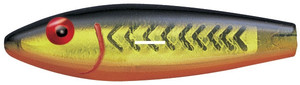 Mirrolure - Sinking Twitchbait - 3.58in 1/2oz Blk/flo/cht - 52MR-750