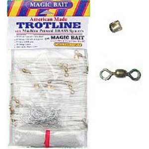 Magic Bait - Nylon Trotline - 100ft W/20 Swivels-hooks - 77BSTL Magic Bait - Nylon Trotline - 100ft W/20 Swivels-hooks - 77BSTL
