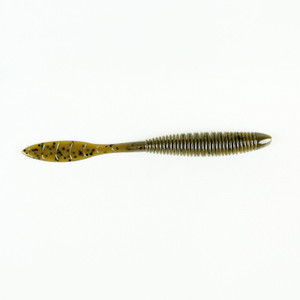 Missile Baits - Bomb Shot Worm - 4in 15bg Green Pumpkin - MBBS4-GP