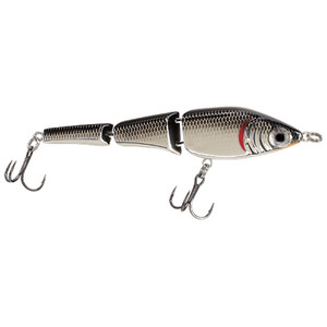 Mirrolure - Jointed Swimbait - 4in 1/2oz Silver/blk/org - C31MR-CRBK