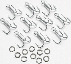 Mirrolure - Replacement Hook Kit - Perm Steel 20pc #4 Hk/sr - HKPS