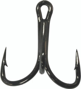 Mustad - Jaw Lok Treble Hook - T-steel 3x Sz4 6pk - JL73NP-TS-4-6U