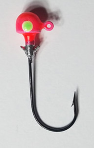 Muddy Water Baits - Crappie Jigheads - 1/8oz 5pk Hot Pink - MWBH006