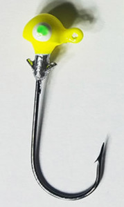 Muddy Water Baits - Crappie Jigheads - 3/32oz 5pk Flo Yellow - MWBH009