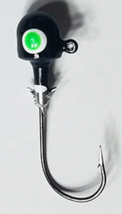 Muddy Water Baits - Crappie Jigheads - 1/4oz 5pk Black - MWBH019