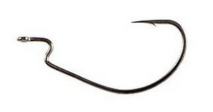 Owner - J Ewg Worm Hook - Black Chrome 4/0 5pk - 5140141