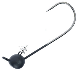 Owner - Ultrahead Shakey Jighead - Black 4/0 1/4oz 4pk - 5151BK-044