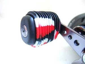 Reel Grip - Handle Knob Grips - 2pk Red/white/black - 1145 Reel Grip - Handle Knob Grips - 2pk Red/white/black - 1145