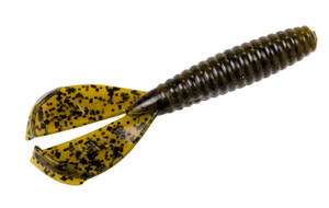 Strike King - Rage Tail Menace Grub - 4in 8bg Green Pumpkin - RGTTMG-46