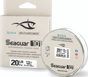 Seaguar - 101 Basix Fluoro Line - Fluoro Clear 20lb 175yd - 20BSX175 Seaguar - 101 Basix Fluoro Line - Fluoro Clear 20lb 175yd - 20BSX175