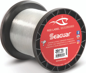 Seaguar - Red Label Fluoro Line - Fluoro Clear 20lb 1000yd - 20RM1000