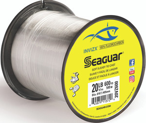 Seaguar - Invizx Fluoro Line - Fluoro Clear 20lb 600yd - 20VZ600 Seaguar - Invizx Fluoro Line - Fluoro Clear 20lb 600yd - 20VZ600