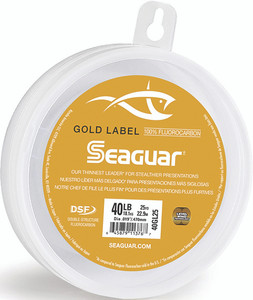Seaguar - Gold Label Fluoro Leader - Fluoro Clear 40lb 25yd - 40GL25 Seaguar - Gold Label Fluoro Leader - Fluoro Clear 40lb 25yd - 40GL25