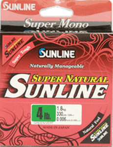 Sunline - Super Natural Mono Line - Natural Clear 6lb 330yd - 63758742