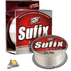 Sufix - Elite Mono Line - Clear 8lb 330yd - 661-108 Sufix - Elite Mono Line - Clear 8lb 330yd - 661-108