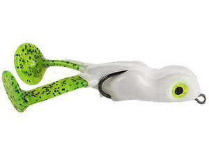 Scumfrog - Big Foot Frog - 3/8oz White/chart Legs - BF-1403G