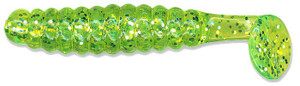 Charlie Brewers - Crappie Grub - 1.5in 18pk Chart Glitter - CSGG5 Charlie Brewers - Crappie Grub - 1.5in 18pk Chart Glitter - CSGG5